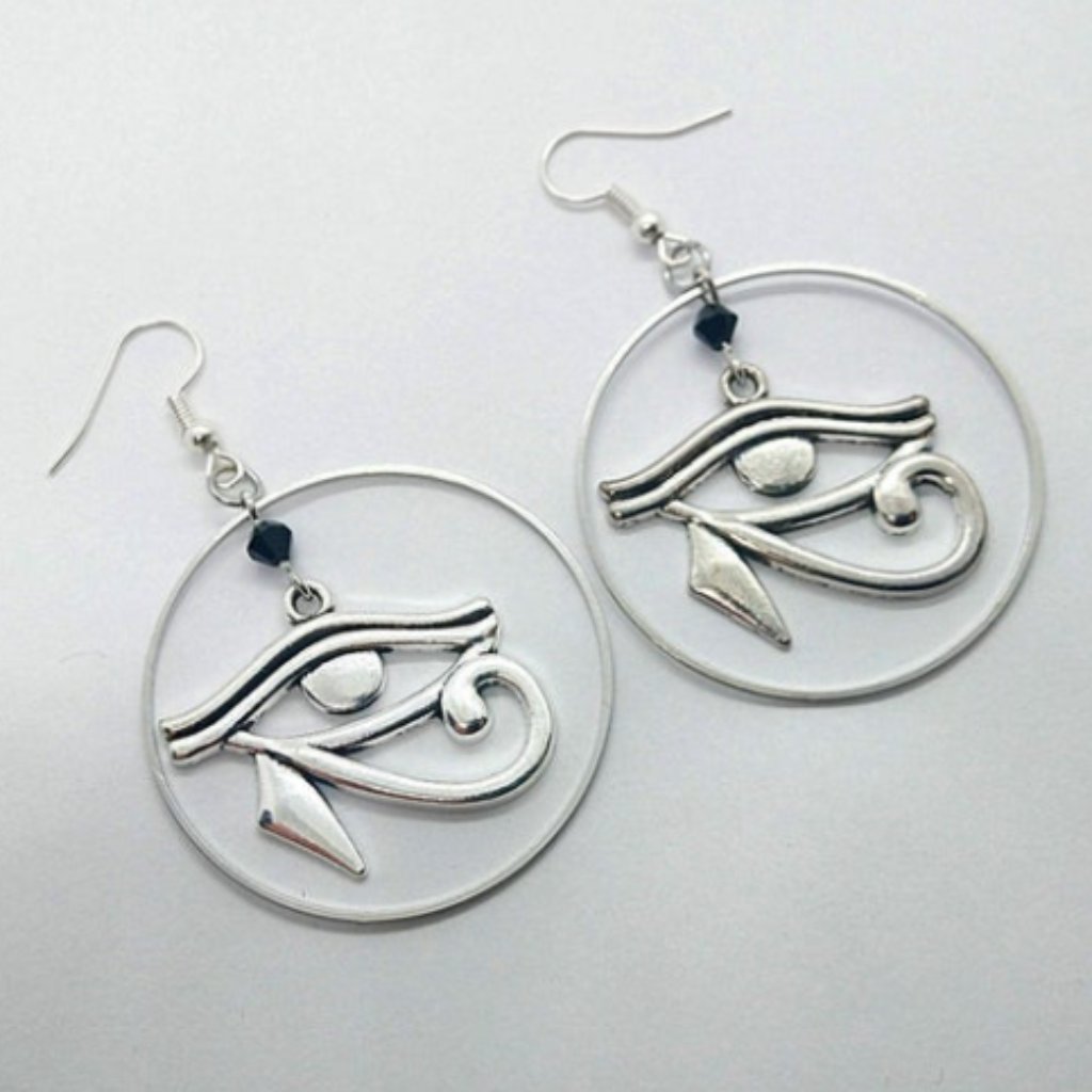 Hoop Egyptian Eye Of Horus Hoop Earrings